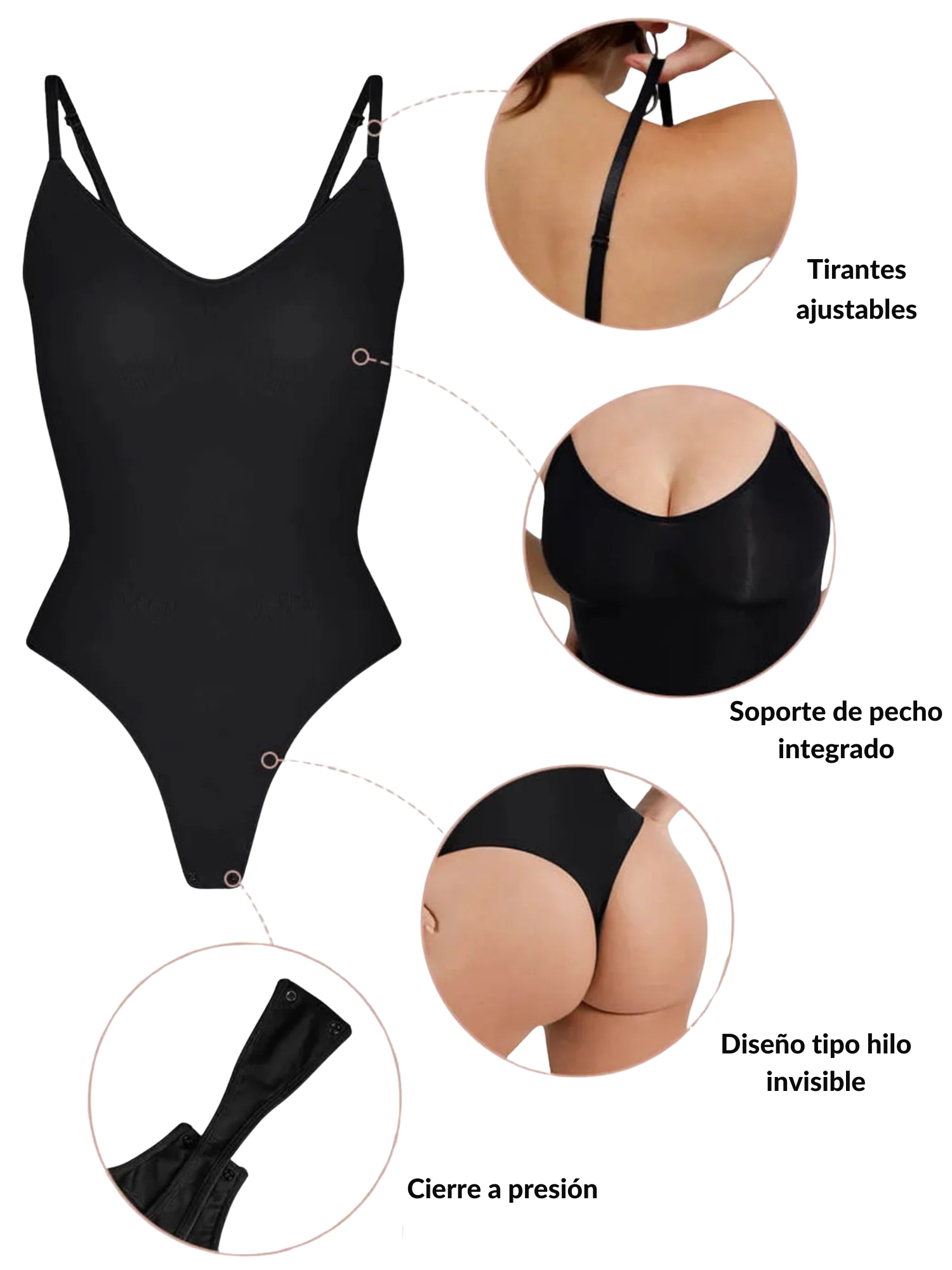 Body moldeador tipo string